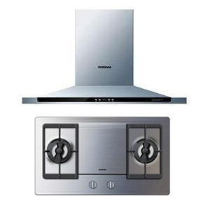 Плита с вытяжкой Robam 8216N+9B76N Варочная панель + вытяжка Панель из закаленного стекла Вставной Европейский стиль Плита с вытяжкой Robam 8216N+9B76N Варочная панель + вытяжка Панель из закаленного стекла Вставной Европейский стиль