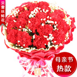 贝蕾丝 19康乃馨母亲节鲜花速递北京上海杭州鲜花生日鲜花送全国