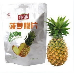  健康新品狂推 乐滋冻干菠萝脆 航天员吃得水果 无添加防腐剂 20g