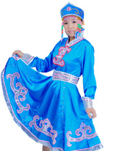 女士蒙古袍 成人蒙古族舞蹈服装女 演出服装 民族服装蒙古族服饰
