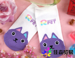 佳森贸易 可爱卡通棉袜袜子女袜高弹均码J38白紫