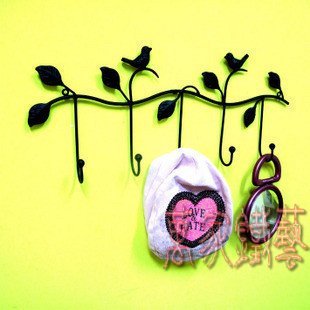 Iron art Hooks Wrought iron hooks Creative Hook Butterfly Hook Wall hanging Clothes hook wj1705in the Basic building materials , Home Hardware , Furniture Hardware , Clothes hook category - from Buy2taobao.com to provide professional Taobao agent buy service