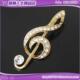 施华洛世奇_新光饰品金版银钻音符 胸针胸花
