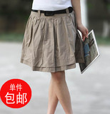 清仓特价 包邮 优雅 OL 百褶裙 A字裙 半身裙 短裙子夏季