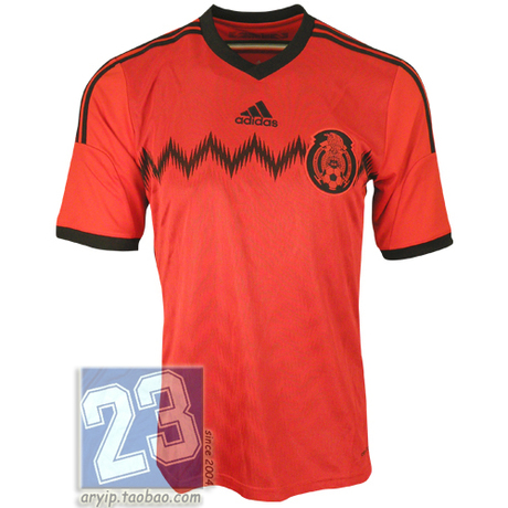 2014世界杯 墨西哥国家队客场短袖球迷版球衣