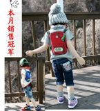 夏装 韩版童装男童女童假书包图案儿童短袖T恤 宝宝汗衫