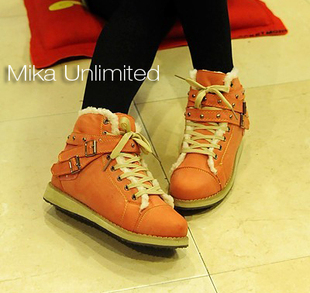 MIKASHOP★ 特 米卡风潮 欧美怀旧流浪艺术家平底短靴 有上脚图!