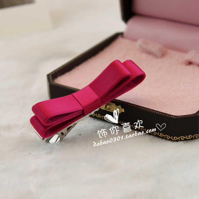 绸缎蝴蝶结发夹...