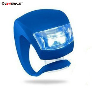 INBIKE new bicycle light frog silicone warning tail light ultra lights multicolor
