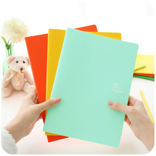  默默爱韩国文具 小清新纯色可爱简约时尚 日记本/记事本/笔记本子