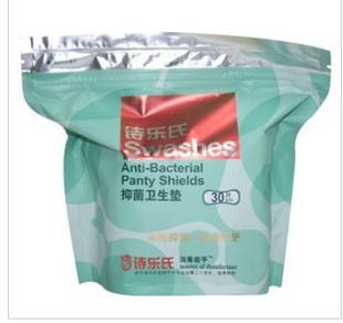 诗乐氏抗菌卫生垫抗菌超薄15.5cm 30片一包