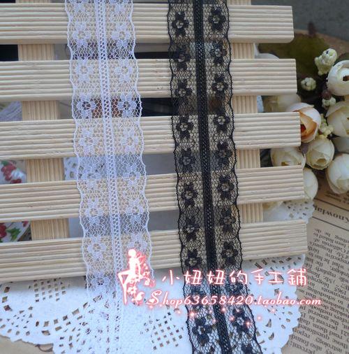 27MM黑白色花朵蕾丝花边辅料手工DIY蝴蝶结发夹发饰材料丝带在类目 居家布艺, 缝纫DIY材料、工具及成品, 缝纫DIY配件/辅料/配饰, 花边中 - 来自Buy2taobao.com提供专业的淘宝代购服务