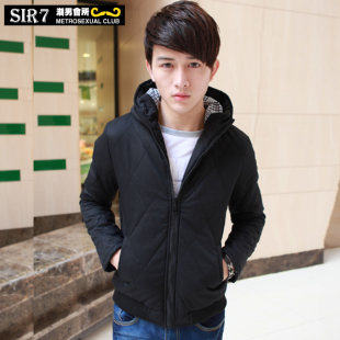  Sir7品质男士冬装新品韩版时尚男装外套棉衣潮男外套保暖棉服冬季