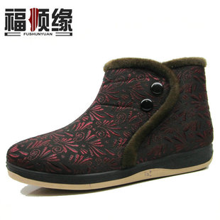  【年底大促特价65元】老北京布鞋高帮妈妈鞋防滑底加厚保暖女棉鞋