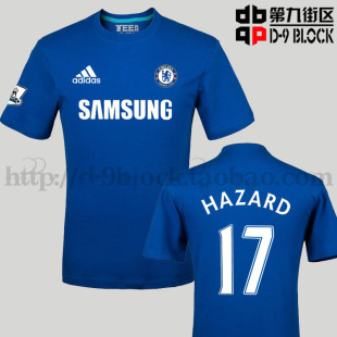13\/14新赛季切尔西新款球衣阿扎尔足球队训练