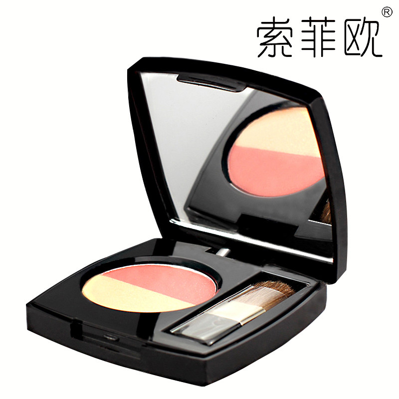 Soffio索菲欧红韵亮颜双色腮红4g细粉修容粉嫩胭 专柜正品 包邮
