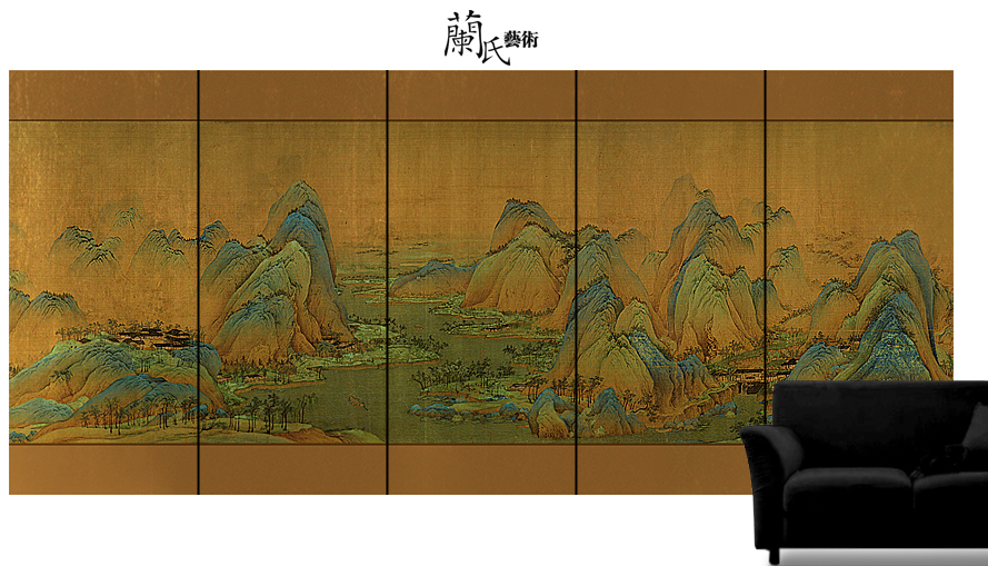 【兰氏艺术家居】金碧辉煌的金箔屏风 千里江山图 金箔画 PF-96|msdalam kategori perabot kediaman, skrin/tetingkap bunga, skrin lipatan - dari Buy2taobao.com untuk memberikan perkhidmatan ejen Taobao profesional membeli