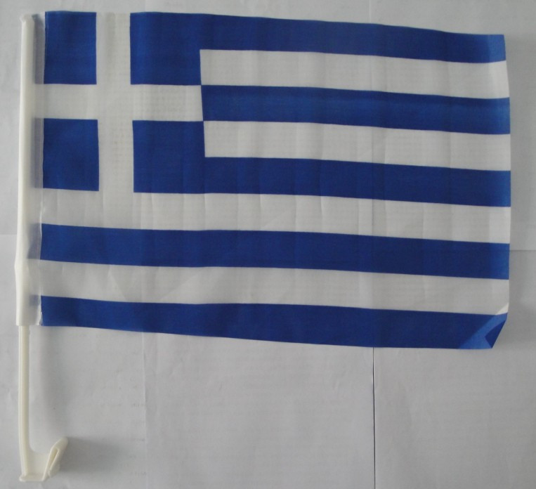 旗帜,2010年世界杯希腊国旗卡式车旗30*45厘