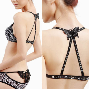 <em>美背Y</em>形<em>肩带</em>时尚<em>文胸</em> 前扣<em>聚拢</em>夏季<em>文胸</em> 性感