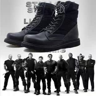  军靴高帮鞋男士特种兵美国高筒靴工装靴马丁靴潮流短靴男靴子