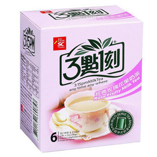  风靡全球的台湾三点一刻 经典玫瑰花果奶茶 6包入120g玫瑰花茶