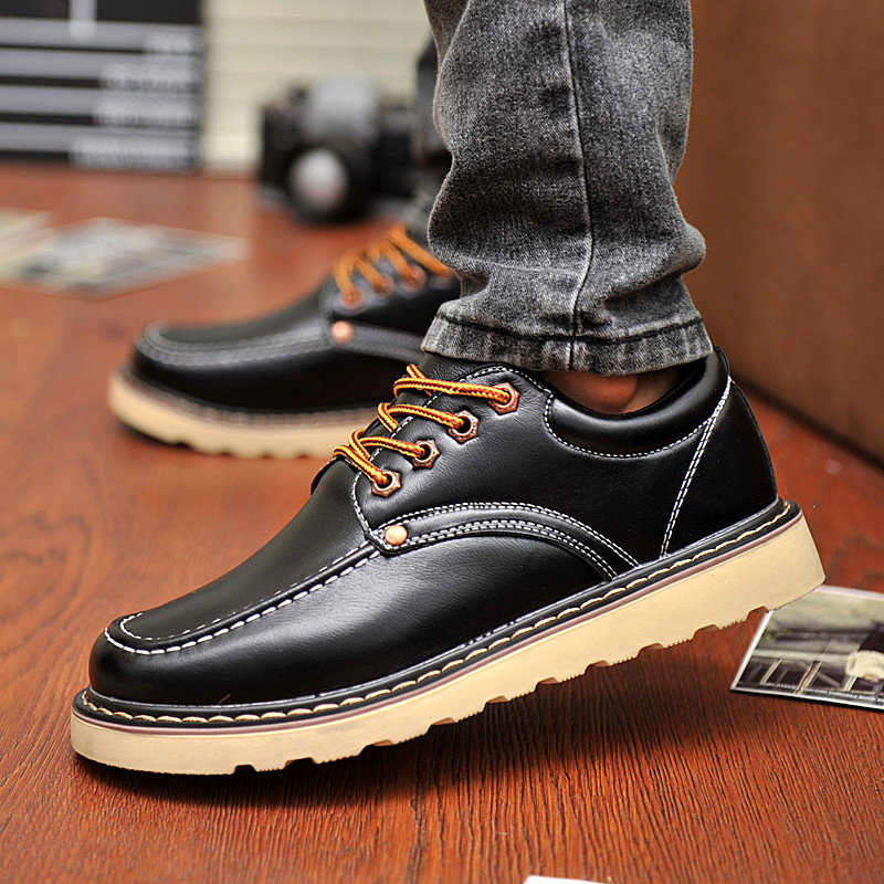 男士休闲鞋 大头皮鞋...