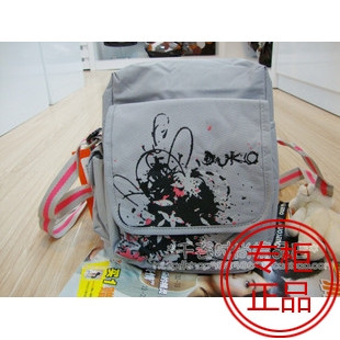 包邮！正品 韩国杜可 男女斜挎包/旅行背包/情侣包 <span class=H>DU</span> 419 灰色