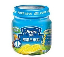 特价亨氏果泥甜嫩玉米泥 113克正品+实体店2011-6月生产