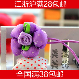  精品热销多色 韩版外贸订单儿童发饰头饰品南瓜发绳(单支）