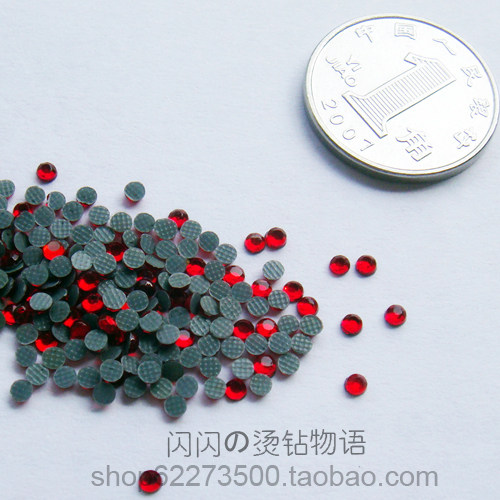 手工DIY服装辅料 进口韩钻烫钻 水钻 SS6R 2mm红色
