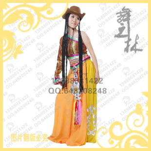 藏族康定情歌服装 藏族舞蹈演出服装