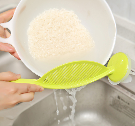 日本进口洗米棒搅拌器 多功能护手淘米勺 米棒