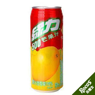  【乐客士】B22D台湾热捧果汁饮料 /绿力芒果汁490ml瓶装【600】