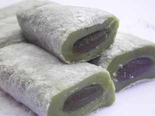  进口食品 台湾三叔公雪之恋 手造麻糬 绿茶味180克 麻薯 麻糍