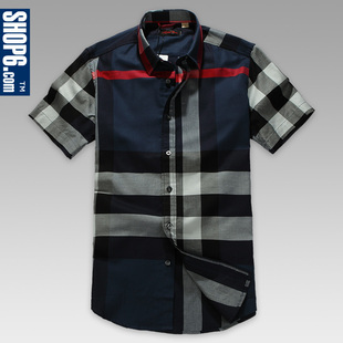 Shop Shop6, 3,353 ★ 6th men's 2012 Summer New England cotton short sleeve check shirt
