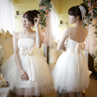 2012 new small Korean Delta short dress lovely dress bridesmaid evening dress XK-01