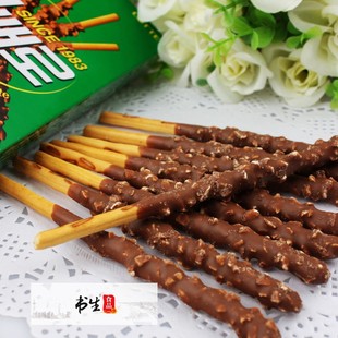  [书生]韩国进口零食 乐天杏仁夹心甜饼干(杏仁巧克力棒)32g(55)