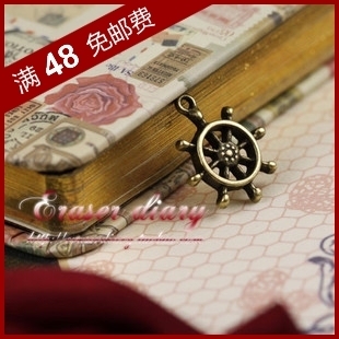  DIY饰品材料配件 手工串珠 15mm  复古 方向舵 挂饰