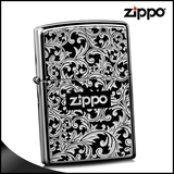 芝宝zippo打火机 限量版黑冰富贵唐草 经典zipoo特价