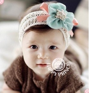  韩国头饰 大花朵女 宝宝 发饰 公主发套 婴儿 发带 儿童 拍照饰品