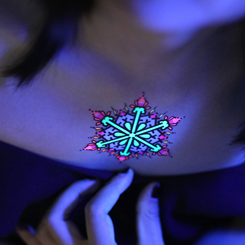 070TATTOO 原创设计 荧光纹身贴纸 防水纹身