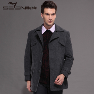  秋冬柒牌男装官方正品商务休闲毛料茄克衫701K285783