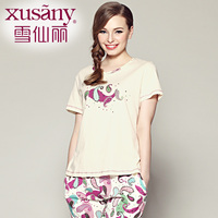 <em>春秋</em>夏季<em>纯棉睡衣女</em>长袖<em>棉布</em>套装全棉家居服月
