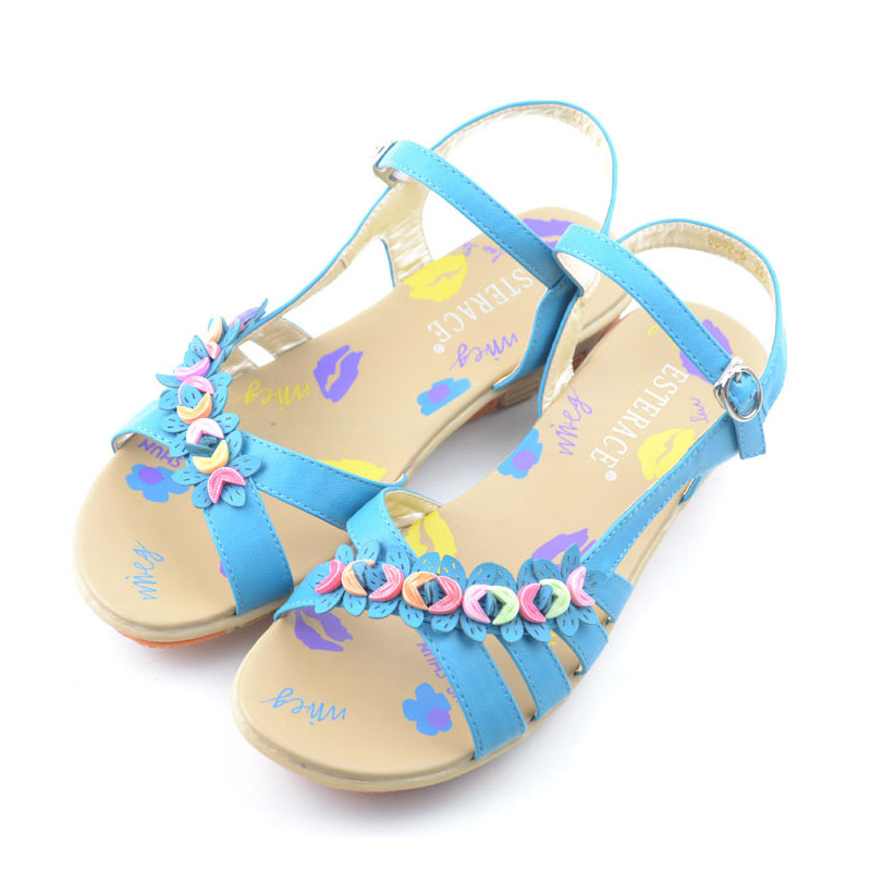 花朵休闲女鞋甜美软底...