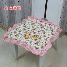 100%全棉方形坐垫/泡泡垫/椅子垫 54*54cm 春色满园