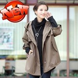 包邮女装 2012新款春装 声雨竹版款正品 宽松风衣 女 外套 春秋款