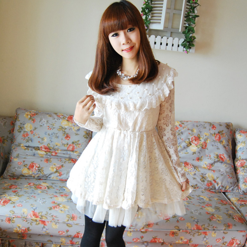 修身甜美丝连衣裙...