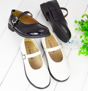  六一爆款春夏专柜正品进口PU漆皮儿童皮鞋学生皮鞋女童演出鞋2色