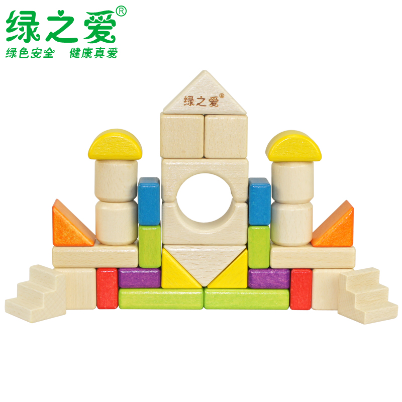 儿童益智榉木质玩具...