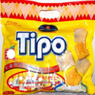  越南进口友谊牌TIPO牛奶味面包干 正品鸡蛋松脆饼300g 整箱特价